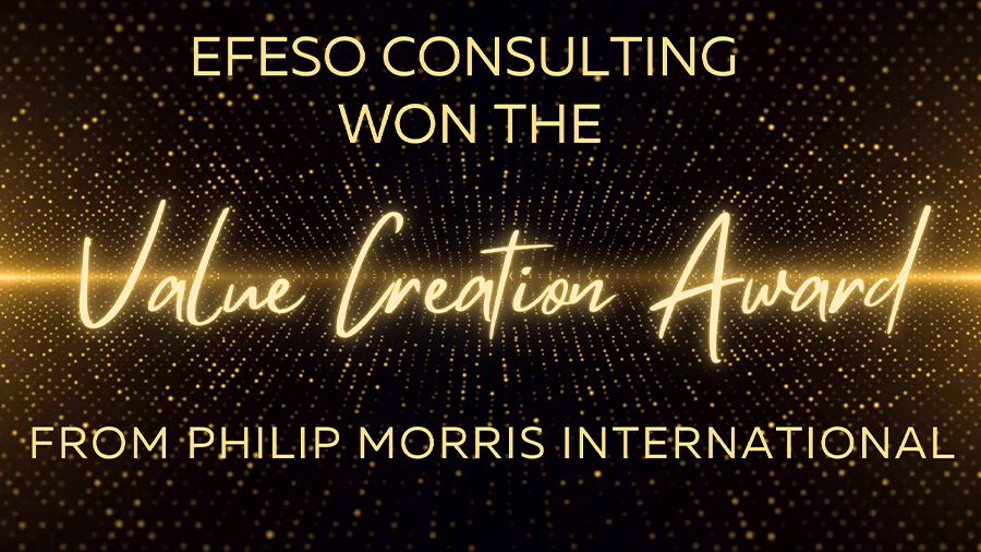 Philip Morris awarded EFESO Consulting with their Best Partner Award in Value Creation