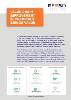 EFESO Value Chain Improvement in Chemicals brings value